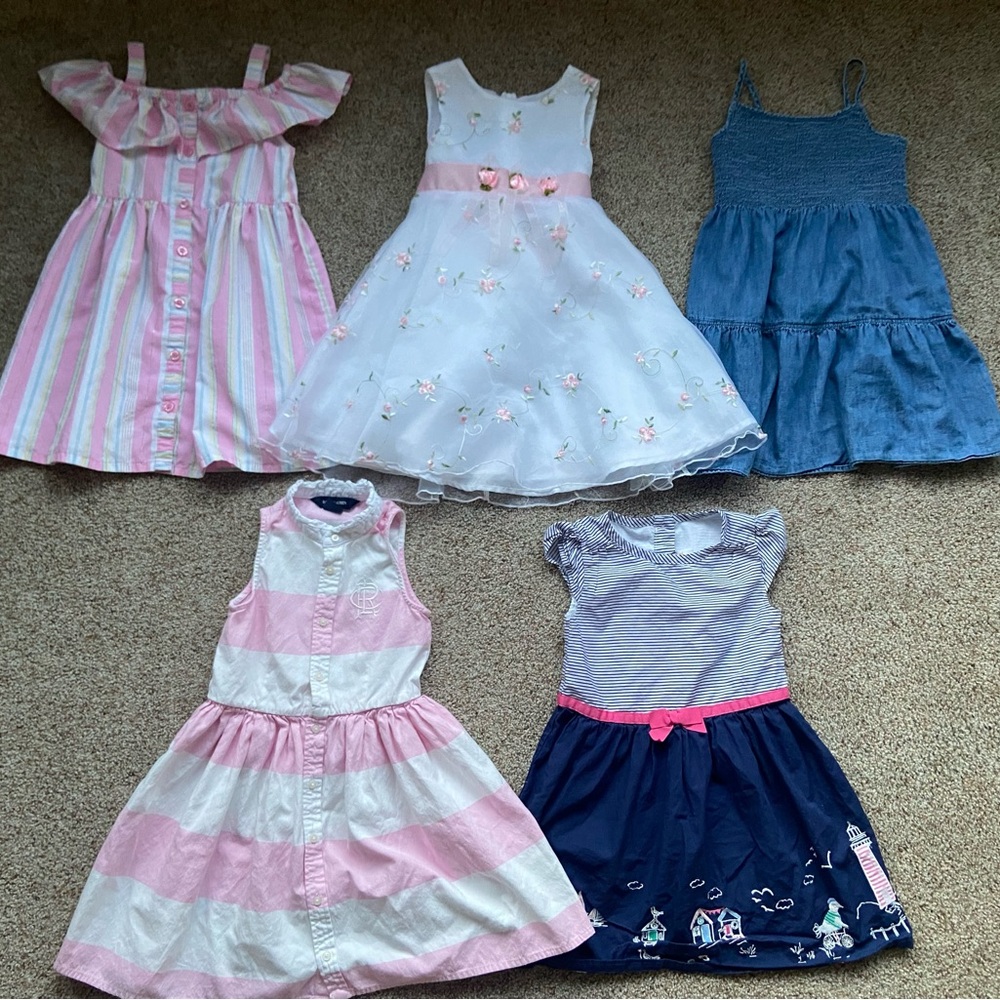 Girls size 5 dresses